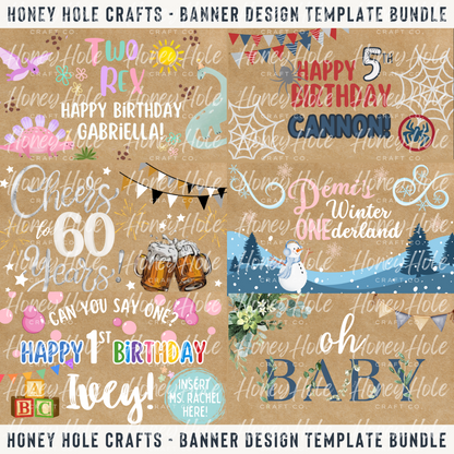 Banner Design Template Bundle - 75 Designs