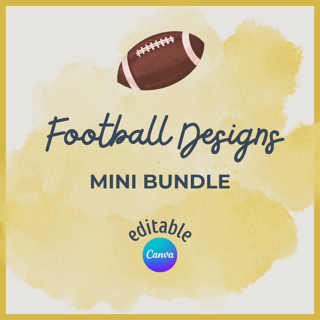 Football Designs - Mini Template Bundle