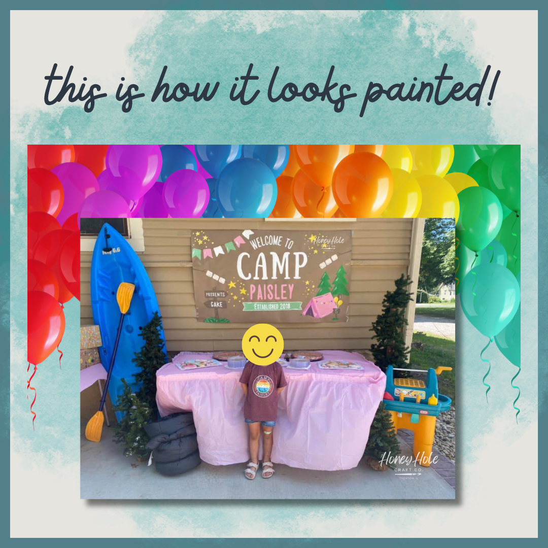 Camp Birthday Template