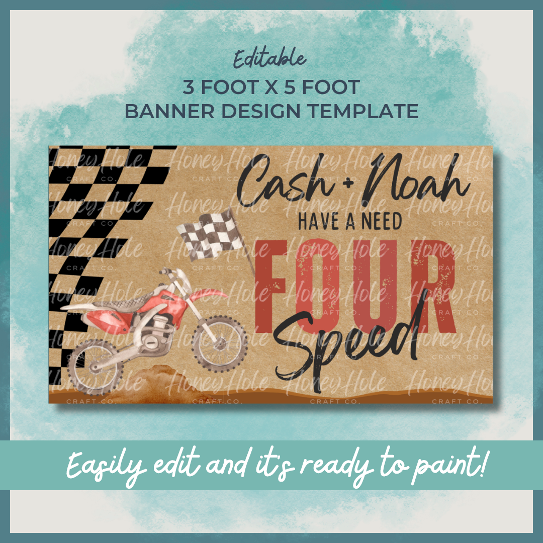 Dirt Bike Birthday Template