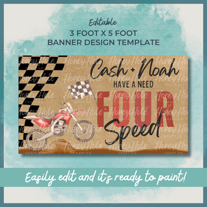 Dirt Bike Birthday Template