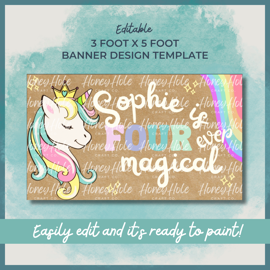 Unicorn Birthday Template