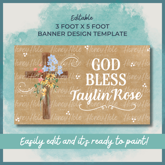 Wildflower Baptism Template