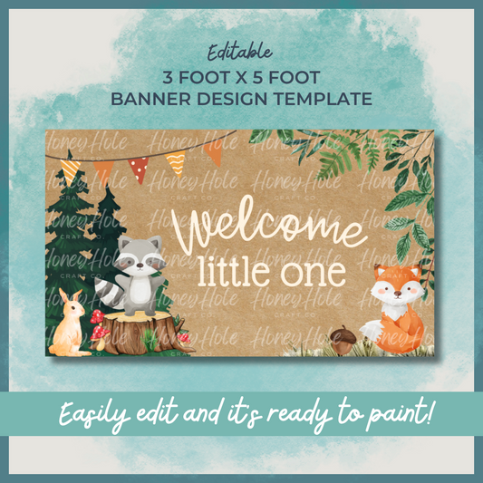 Woodland Baby Shower Template