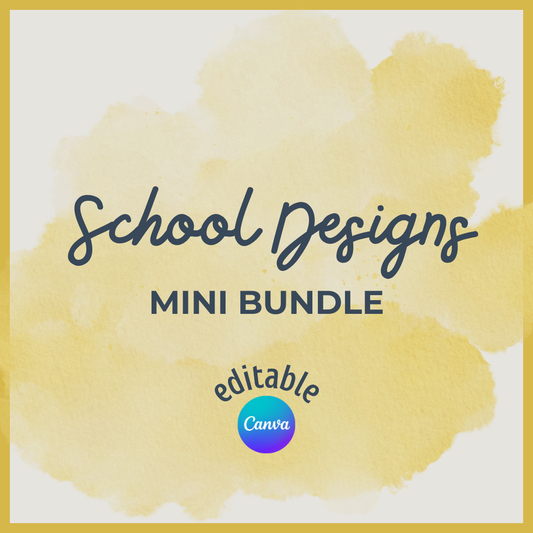 School Design Template Mini Bundle