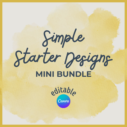 Simple Starter Designs - Mini Template Bundle