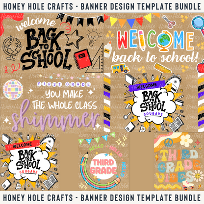 School Design Template Mini Bundle