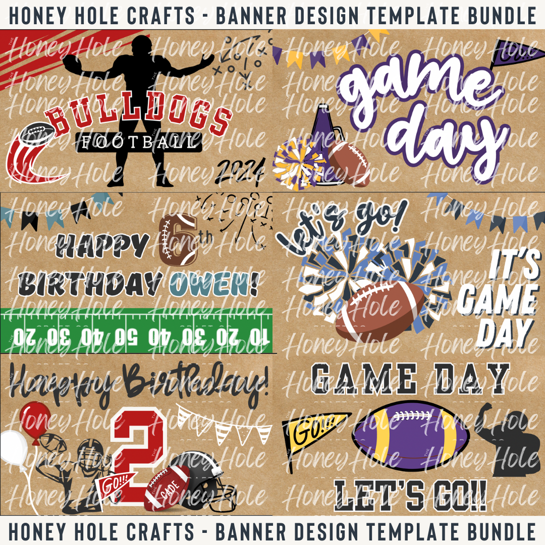 Football Designs - Mini Template Bundle