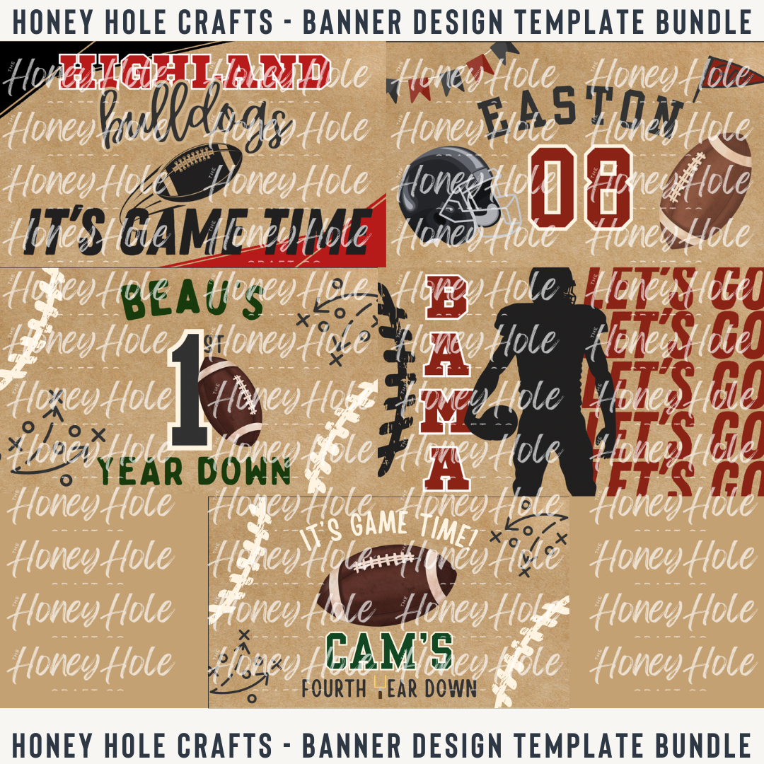 Football Designs - Mini Template Bundle